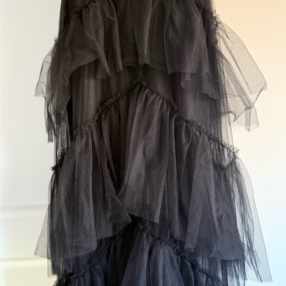 BCBGMAXAZRIA BLACK sheer tulle dress - Picture 2 of 5